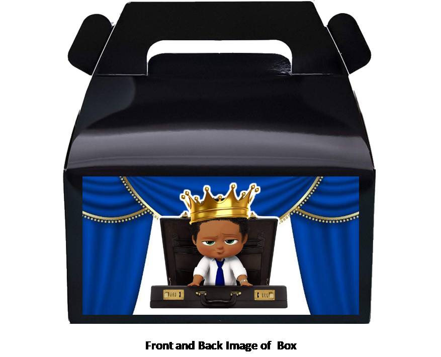 Afro Boss Baby Boy Treat Favor Boxes 8ct, Party Supplies