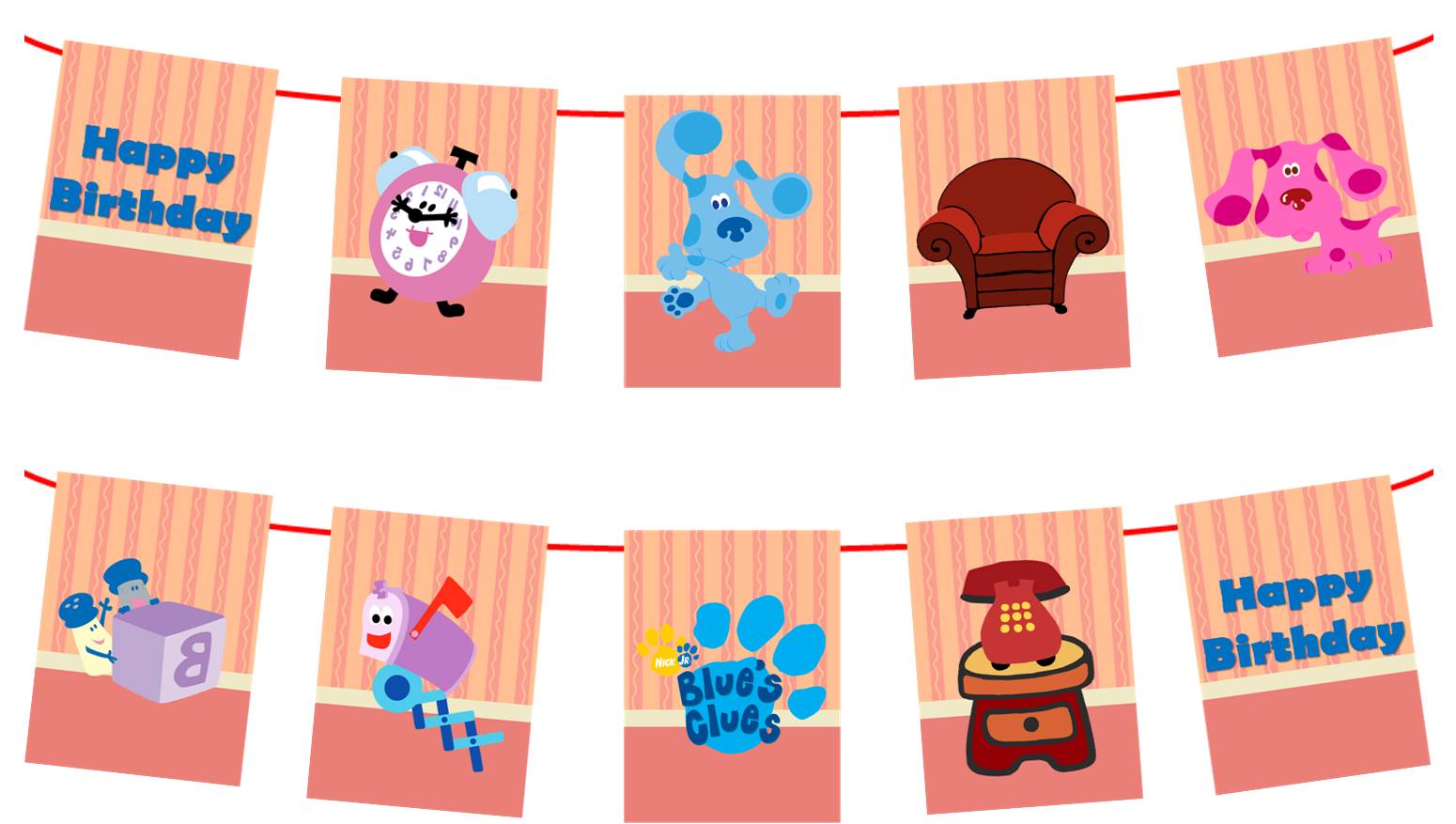 Blues Clues Happy Birthday Banner, 7ft Long – Party Mania USA blues-clues-happy-birthday-banner-7ft-long-party-mania-usa