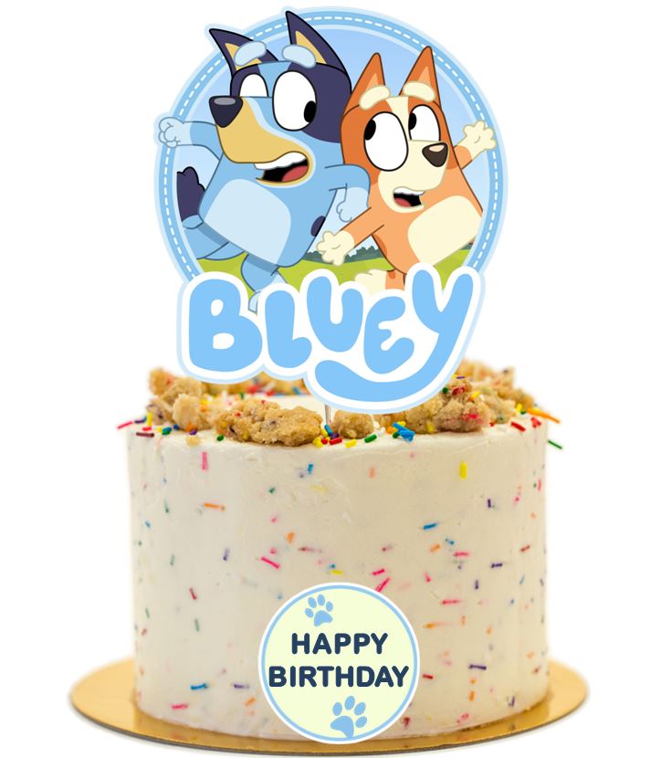 Bluey Birthday Party Decorations, Bluey Birthday Cake Topper