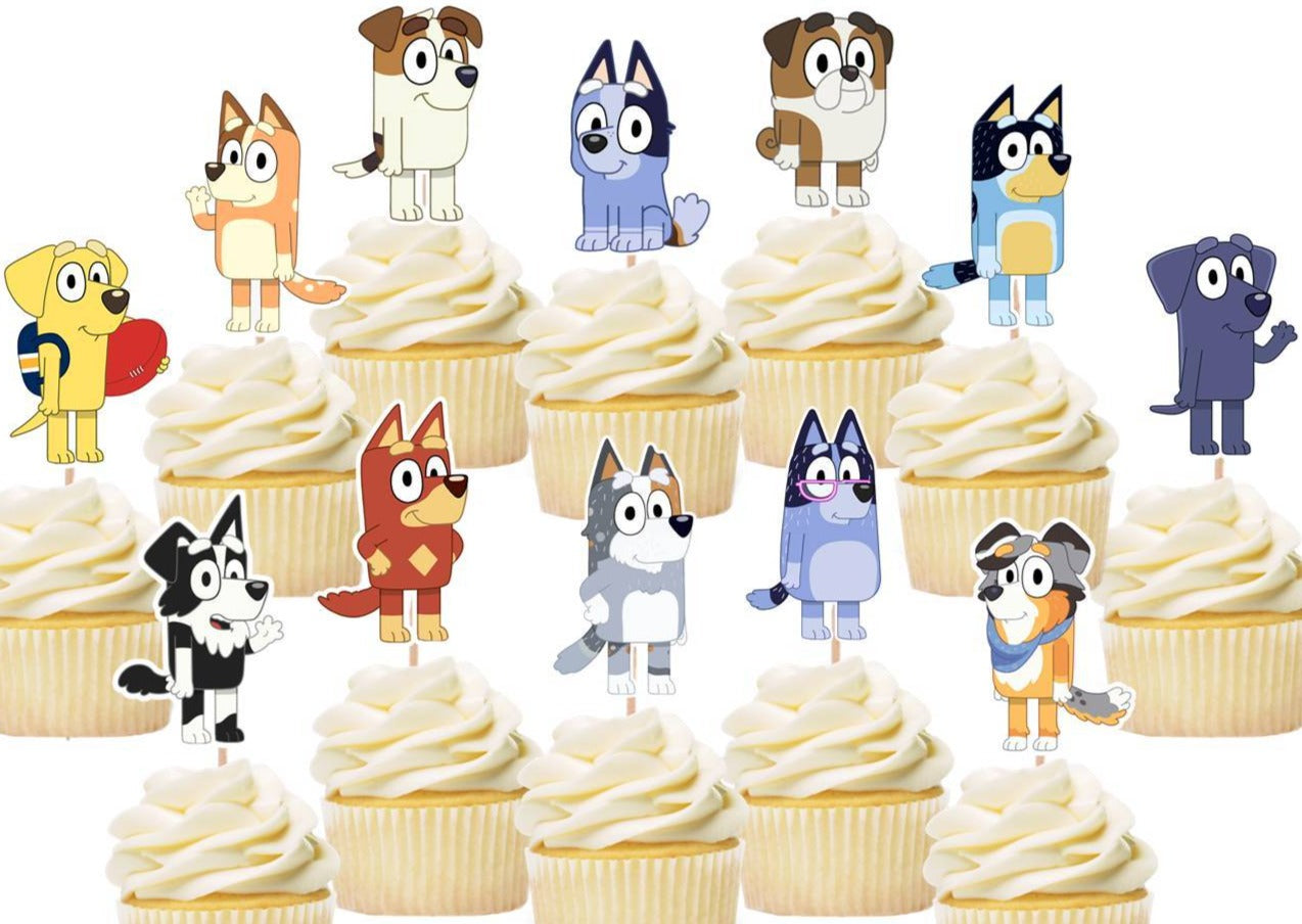 Bluey  Cupcake toppers