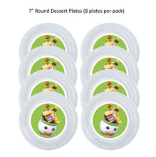 Load image into Gallery viewer, Bowser Clear Plastic Disposable Party Plates, 8pc per Pack, Choose Size