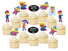 Load image into Gallery viewer, Charlies Colorforms City Cupcake Toppers, Party Supplies