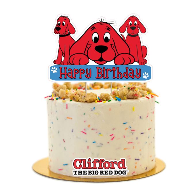 Clifford The Big Red Dog Cake Topper