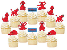 Load image into Gallery viewer, Clifford The Big Red Dog Cupcake Toppers