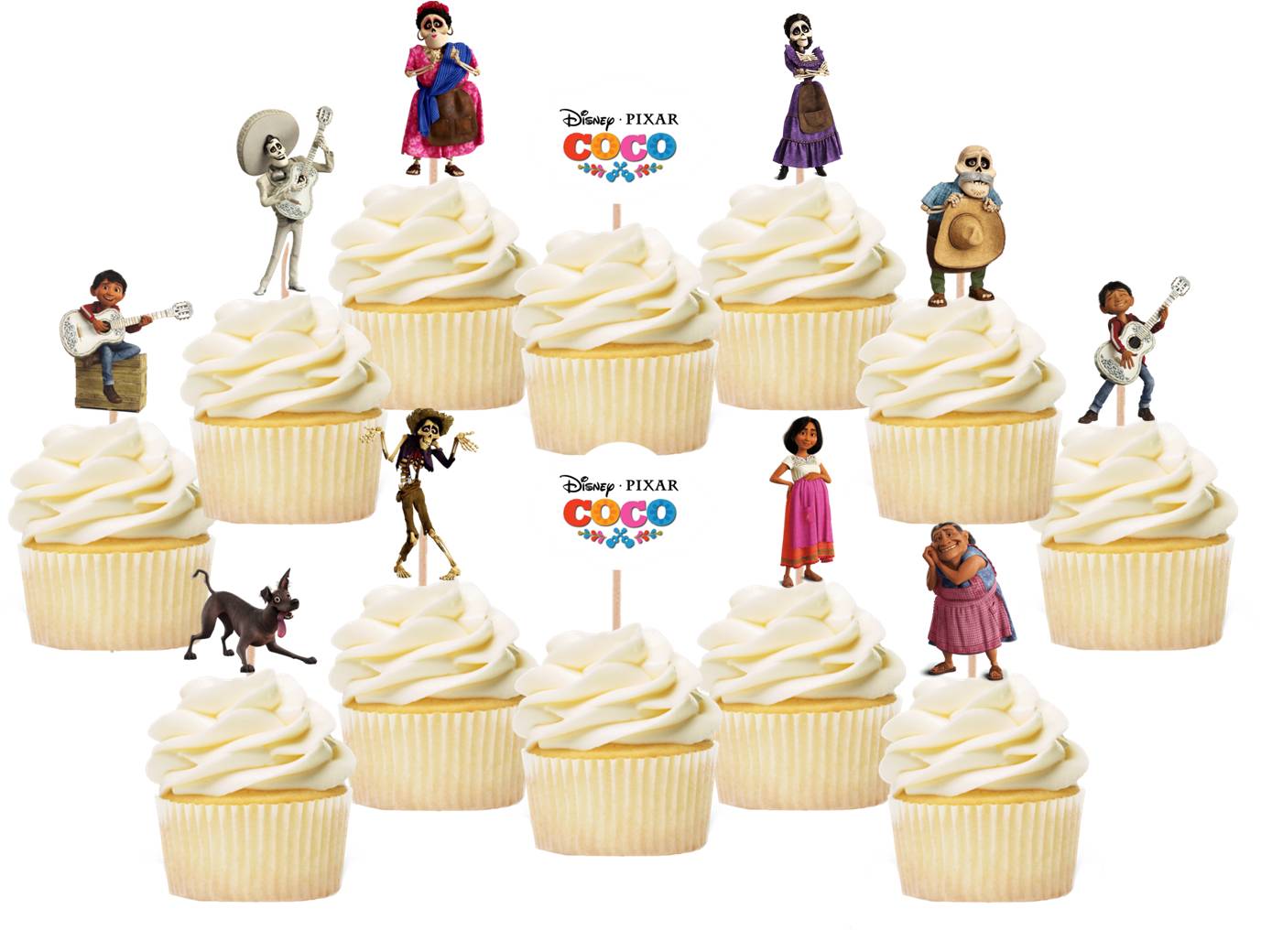 Disney Encanto Cupcake Topper - 24 Pièces - Cake Topper - Décoration  Cupcake 