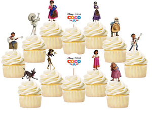 Coco Cupcake Toppers, Cake Decorations