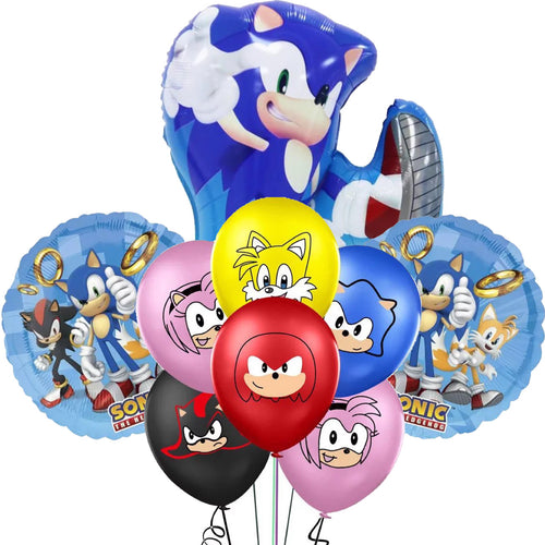 Sonic The Hedgehog Birthday Party Supplies Tableware Decor Plates Cups  Balloons