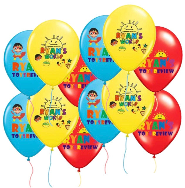 Ryans world balloons, party supplies