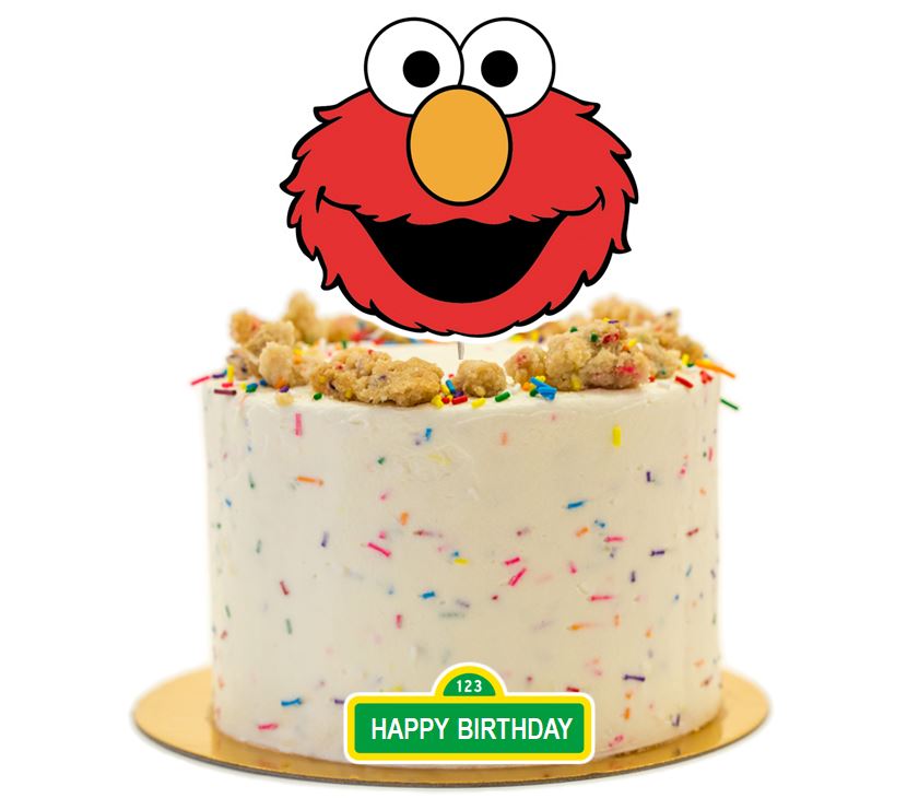 Sesame Street Elmo Cake Topper, Cake decorations