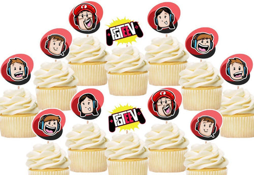 FGTEEV Cupcake Toppers
