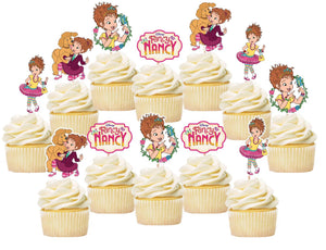 Fancy Nancy Cupcake Toppers, Party Supplies
