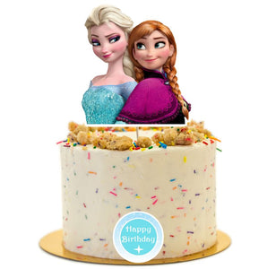Frozen' glitter ball cake