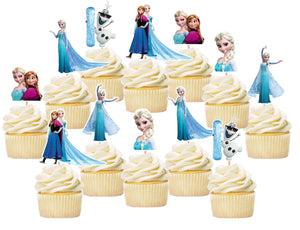 Frozen Cupcake Toppers, Party Supplies