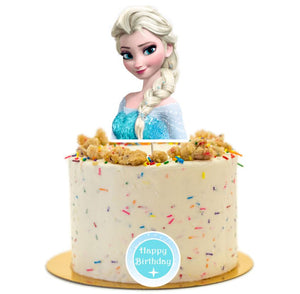 Frozen' glitter ball cake