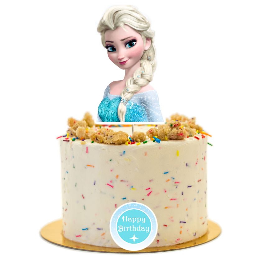 Frozen cake topper, birthday party supplies