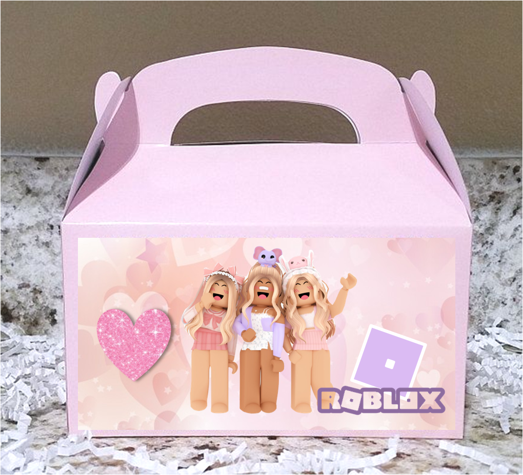 Girl Roblox Birthday Treat Favor Boxes 8ct, Party Supplies – Party Mania USA