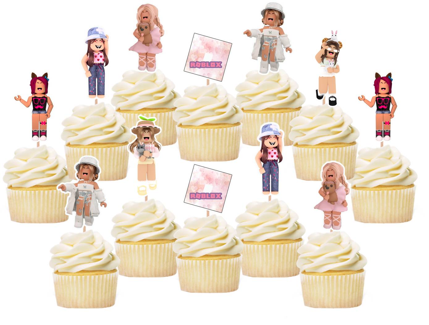 Buy Roblox Cupcake Toppers / Roblox Food Picks / Roblox Party