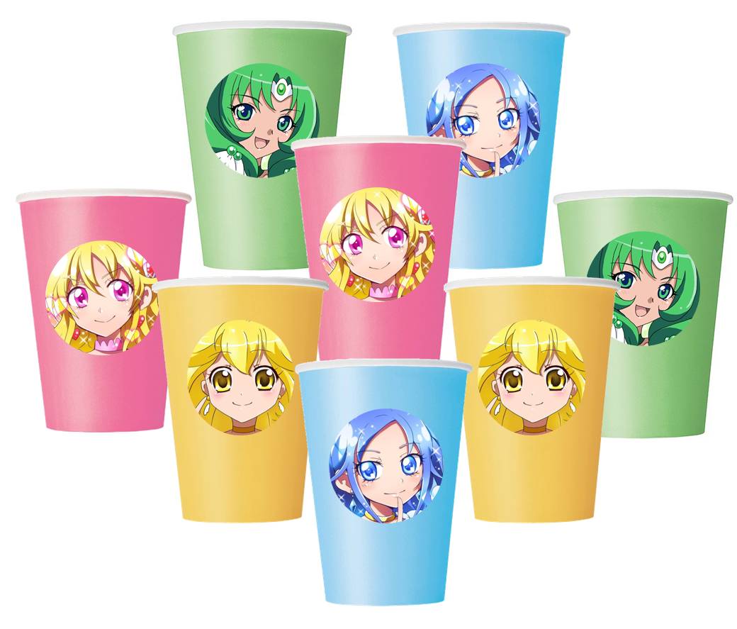 Glitter Force Birthday Party Cups