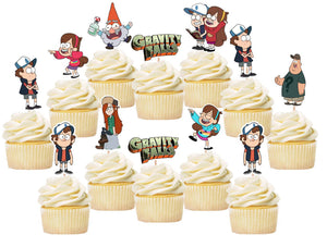 Gravity Falls Cupcake Toppers, Handmade