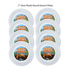 Load image into Gallery viewer, Grizzy and the Lemmimgs Clear Plastic Disposable Party Plates, 8pc per Pack, Choose Size