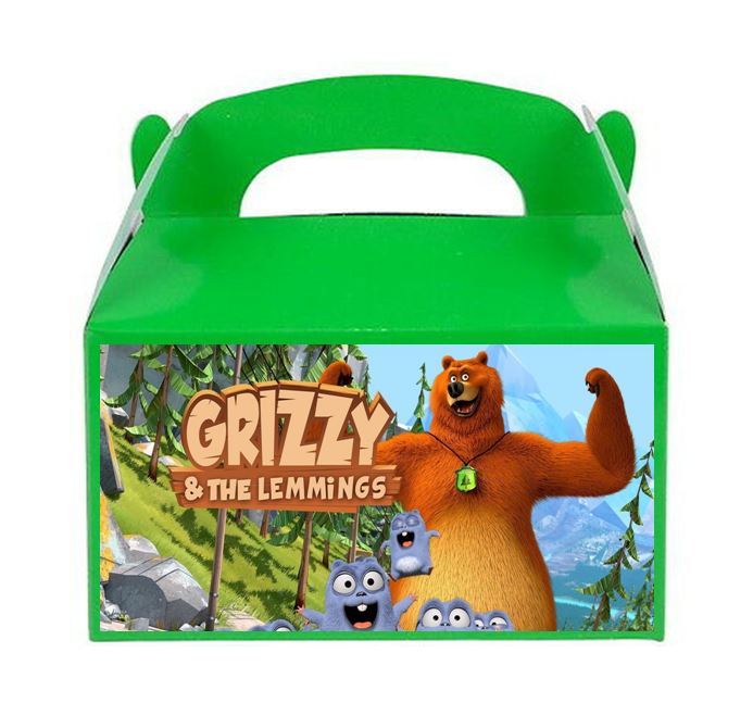 Grizzy and the Lemmings Favor Treat Boxes
