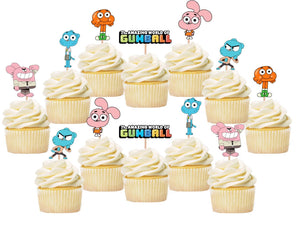 Amazing World of Gumball Cupcake Toppers, Party Supplies
