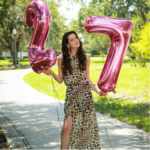 40" Hot Pink Number Balloon