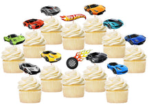 Load image into Gallery viewer, Hot Wheels Cupcake Toppers, Handmade