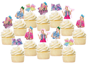 Jojo Siwa Cupcake Toppers, Jojo Siwa Cake Decorations, Handmade