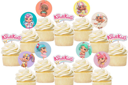 Kindi Kids Cupcake Toppers, Party Supplies
