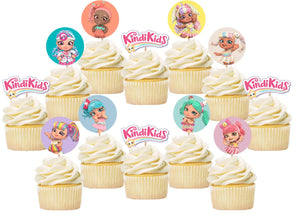 Kindi Kids Cupcake Toppers, Party Supplies