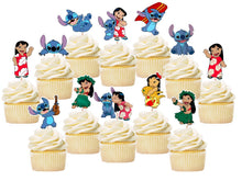 Load image into Gallery viewer, Lilo and Stitch Cupcake Toppers