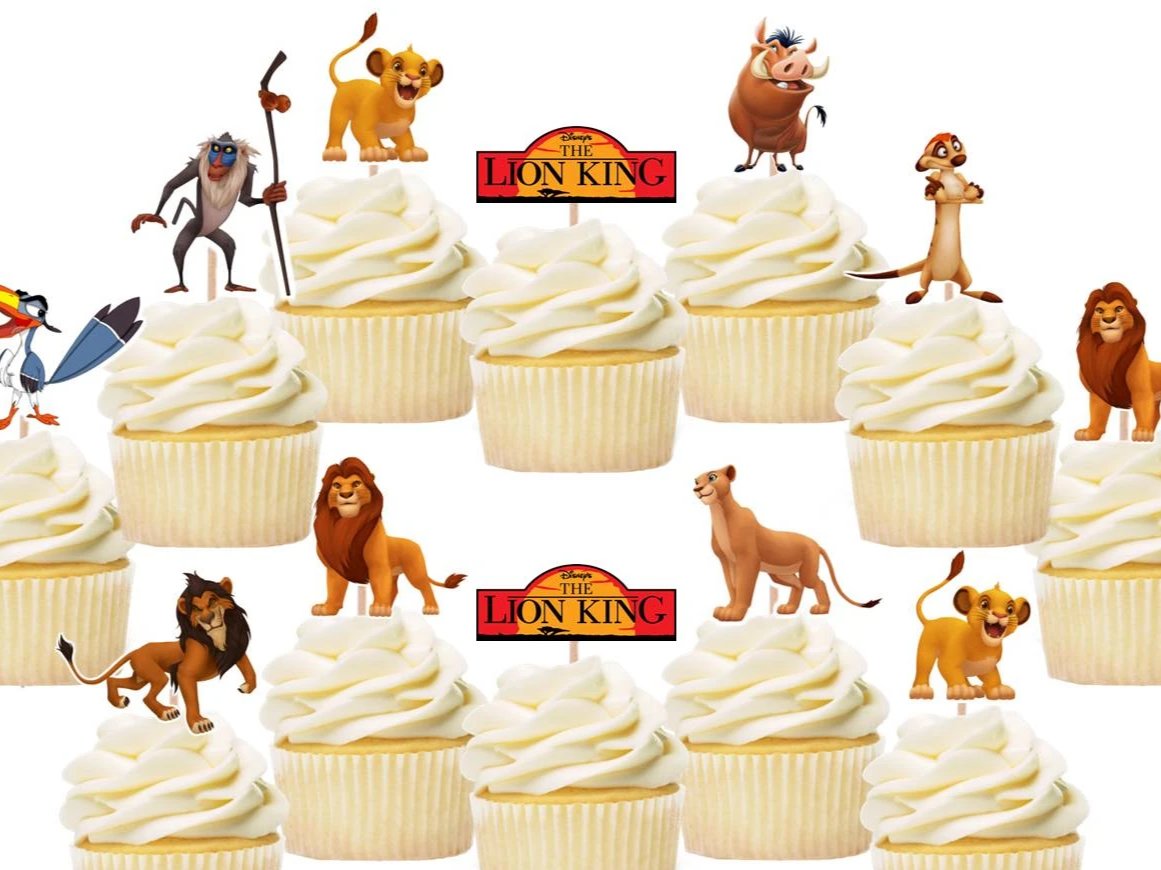Lion King Cupcake Toppers – Party Mania USA lion-king-cupcake-toppers-party-mania-usa