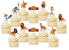 Load image into Gallery viewer, Lion King Cupcake Toppers, Handmade