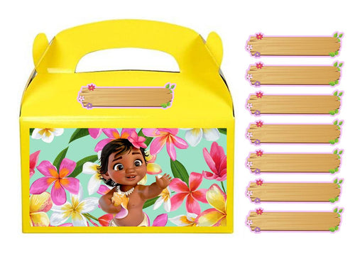 Baby Moana Candy Favor Boxes