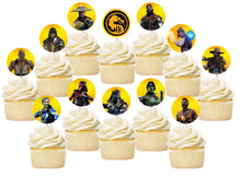 Load image into Gallery viewer, Mortal Kombat Cupcake Toppers, Handmade