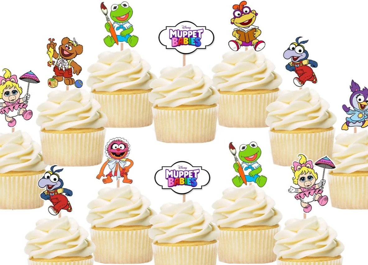 muppet babies cupcake toppers, cake decorations