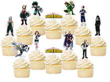 Load image into Gallery viewer, My Hero Academia Cupcake Toppers, Handmade