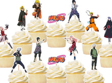 Load image into Gallery viewer, Naruto Cupcake Toppers, Handmade