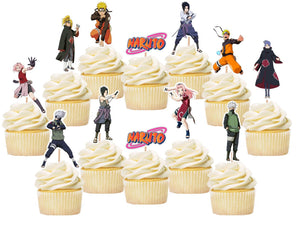 Naruto Cupcake Toppers, Handmade