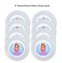 Load image into Gallery viewer, Nastya Clear Plastic Disposable Party Plates, 8pc per Pack, Choose Size
