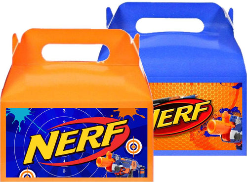 Nerf Gun Treat Favor Boxes, Party Supplies