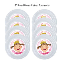 Load image into Gallery viewer, Pinkalicious Clear Plastic Disposable Party Plates, 8pc per Pack, Choose Size