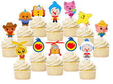 Load image into Gallery viewer, Plim Plim Cupcake Toppers