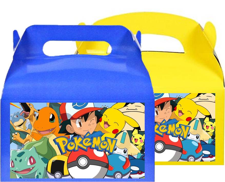 Pokemon Treat Favor Boxes, Party Supplies