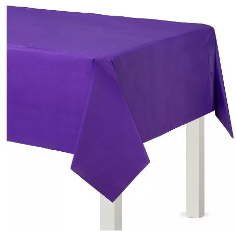 Purple Plastic tablecover