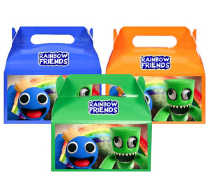 12pcs Rainbow Friends Party Favor Gift Boxes, Rainbow Friends Blue Green  Orange Purple Red Birthday Party Supplies for Robot Party Decorations Decor  : : Health & Personal Care