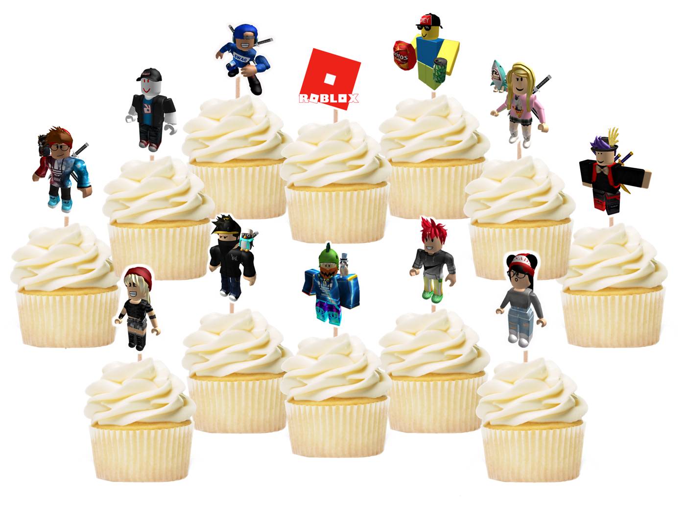 Roblox Cupcake Toppers / Roblox Food Picks / Roblox Party 