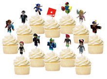 Load image into Gallery viewer, Roblox Cupcake Toppers, Handmade