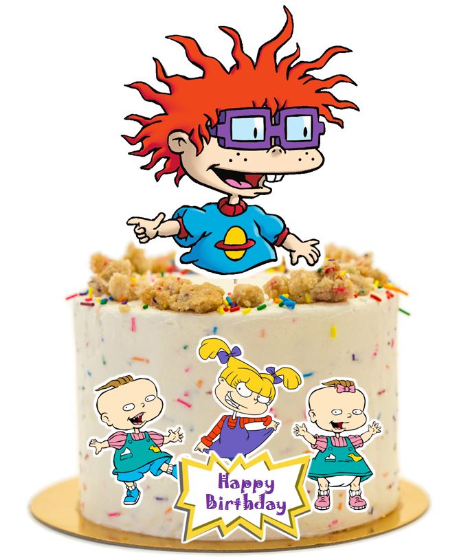 50+ Best Rugrats Birthday Cake Ideas and Designs (2025) 8 Rugrats Cake Topper, Cake Decorations Birthday Party Supplies – Party Mania USA